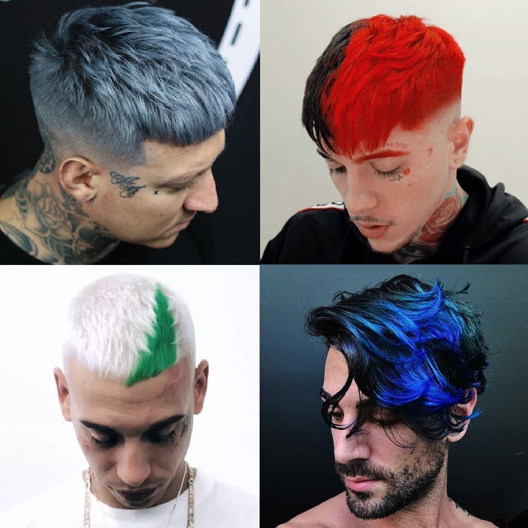 Creative hair color work by Mr. Wahl barbers